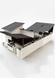 A model of a public sanitation facility