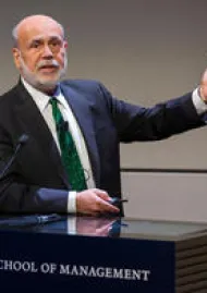 Man speaking at podium